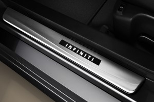 2015 Infiniti Q50 Hybrid Stainless Steel Illuminated Kick Plates
